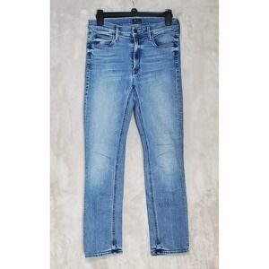 MOTHER Jeans Mid Rise Dazzler Ankle Womens 26 (28x26) We The Animals Blue Denim